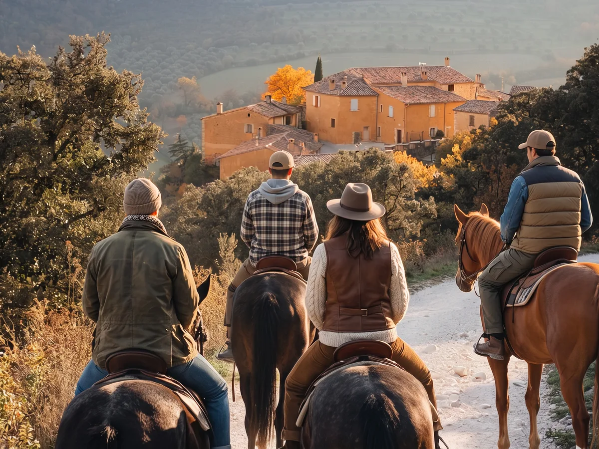 Balade à cheval dans la Drôme, autour de La Baume-de-Transit